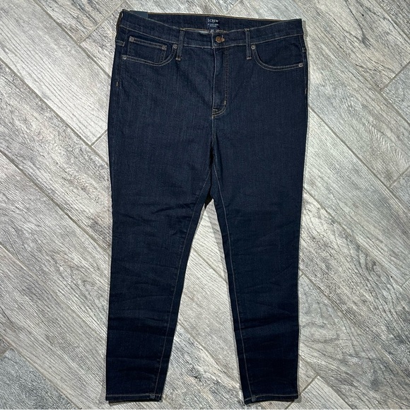 J. Crew Denim - NWT J. CREW 10” High Rise Skinny Dark Wash Signature Stretch 32 Petite